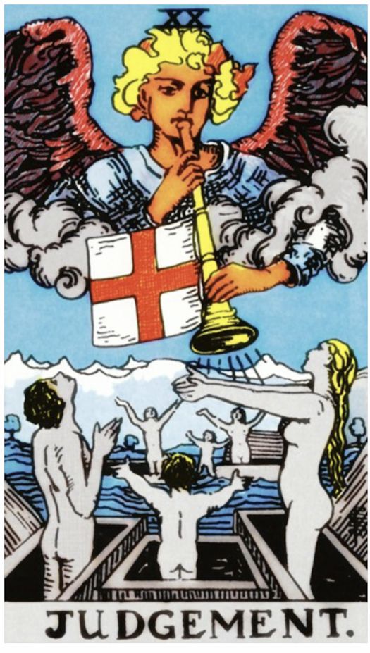 Judgement — upright, Rider–Waite