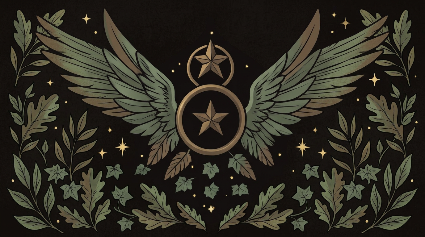 Angels woodland illustration