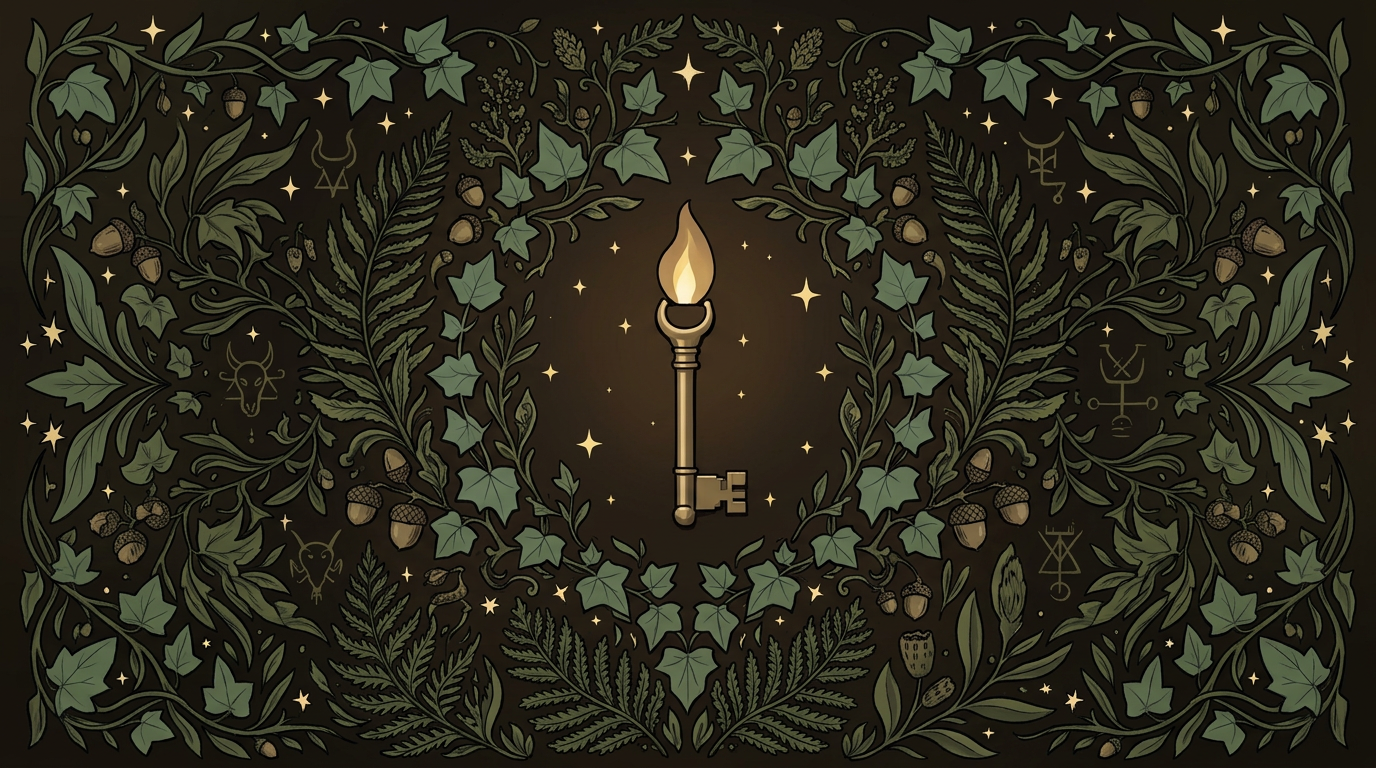 Demons woodland illustration