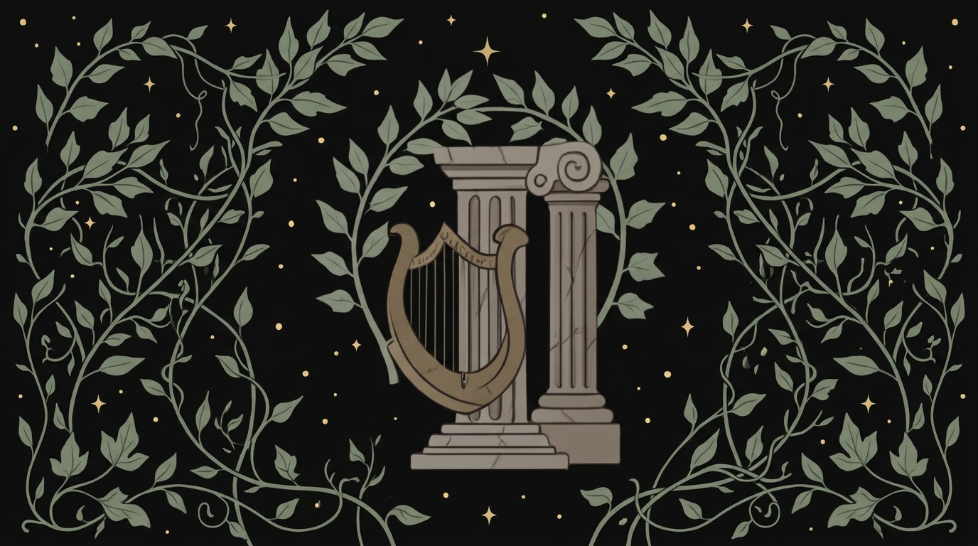 Hellenism woodland illustration