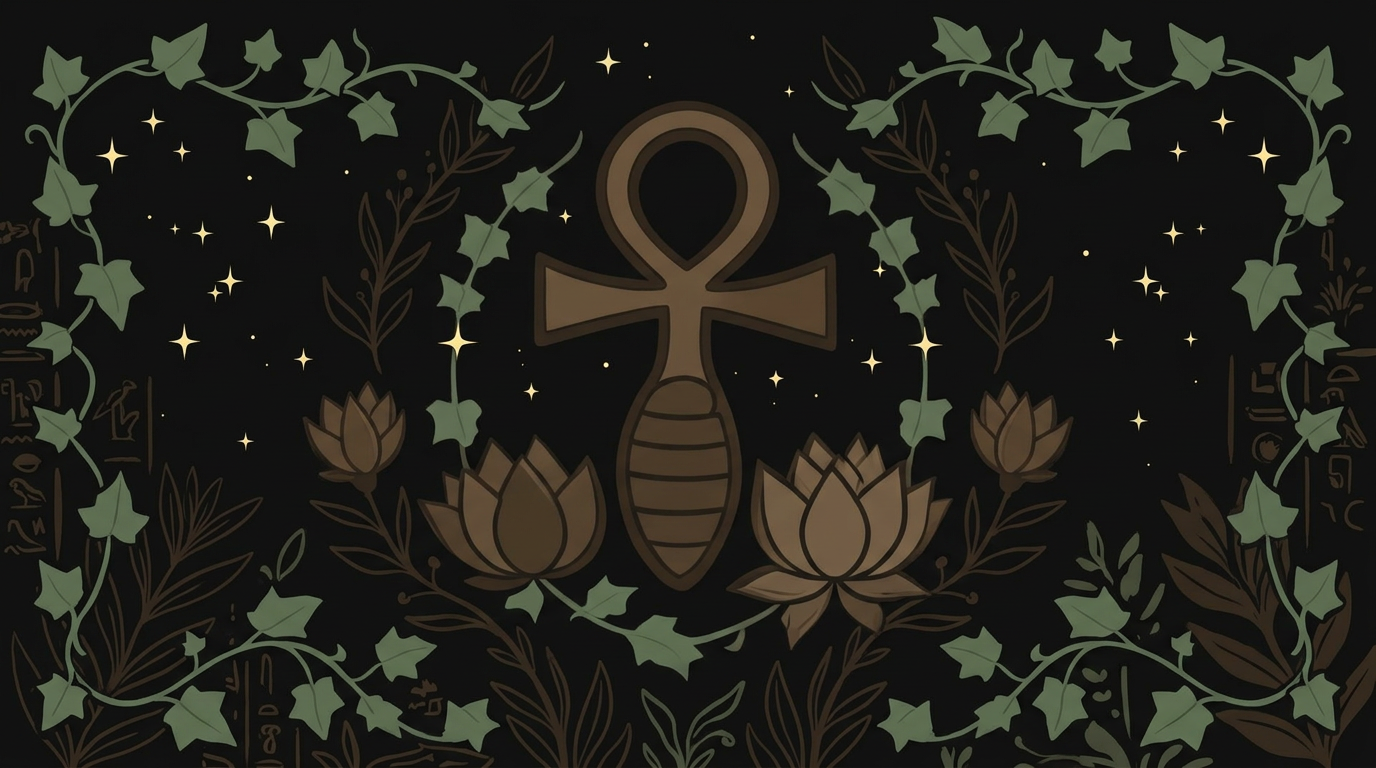 Kemeticism woodland illustration